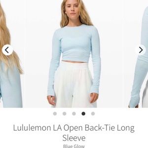 Lululemon LA open back top